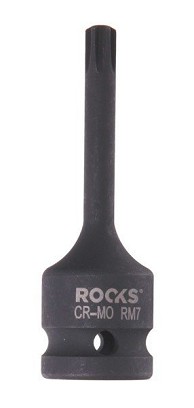 1/2-os impact wrench head, 75 mm, ribe rm 7