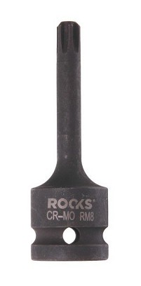1/2-os impact wrench head, 75 mm, ribe rm 8
