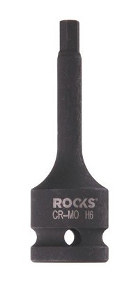 1/2-os impact wrench head, 75 mm, hex 6
