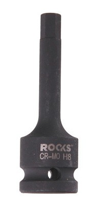 1/2-os impact wrench head, 75 mm, hex 8