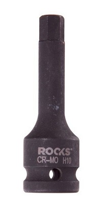 1/2-os impact wrench head, 75 mm, hex 10