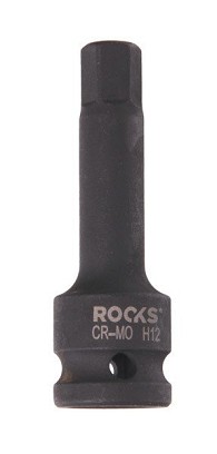 1/2-os impact wrench head, 75 mm, hex 12
