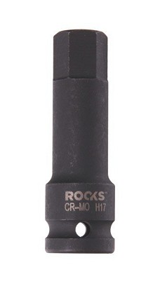1/2-os impact wrench head, 75 mm, hex 17