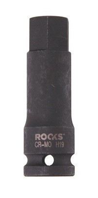 1/2 impact wrench head, 75 mm, hex 19