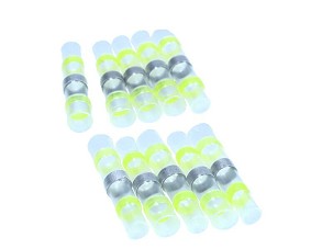 Forrasztó csatlakozó, hermetikus 6,8 mm, sárga, 10 pcs
