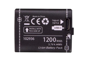 Battery hibrid lámpához, li-po 3,7 v 1200 mah