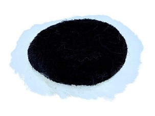 12v-os aq-lion polírozó pad tépőzárral, 75 mm gyapjú