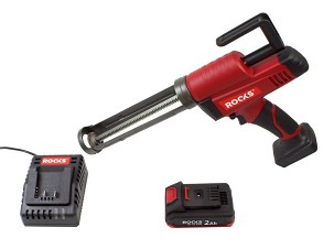 20v aq-one szilikon pisztoly 350ml, 2500n, set 2 ah batteryra