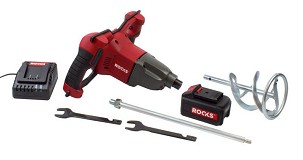 20v aq-one keverő 450/720 rpm, 120mm, 4 ah batterysal set