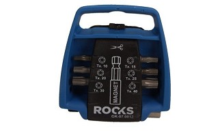 Mágneses bit ütve csavarlehúzó hoz, torx t10/t15/t20/t25/t30/t40, 7 darabos készlet