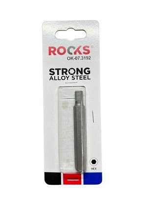 Hosszú bit 10 mm (3/8 ) hatlapú 7 mm x 75 mm, s2