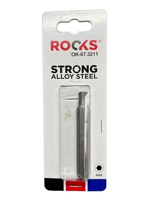 Hosszú bit 10 mm (3/8 ) ribe m8 x 75 mm, s2