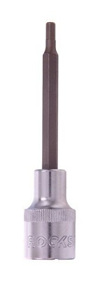 1/2 impact wrench head, 100 mm, hex 4