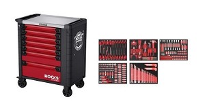 Rooks garage v2 szerszámtrolley szerszámokkal 260 pcs