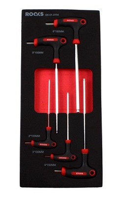 Hex imtbuszcsulcs set, 5 pcs