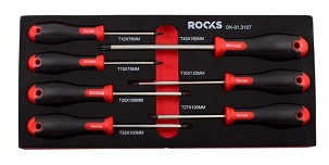 Torx csavarpuller set, 7 pcs