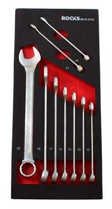Kombinált kulcs set 10-22 mm, 9 pcs