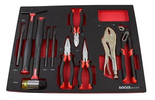 Pliers and kalapács szett 10 pcs