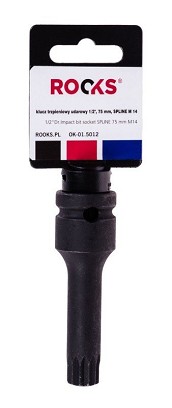 1/2-os impact wrench head, 75 mm, spline m 14