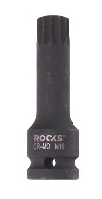 1/2-os impact wrench head, 75 mm, spline m 16