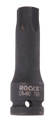 Impact wrench head 1/2, 75 mm, torx t 80