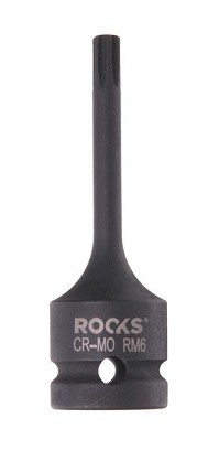 1/2-os impact wrench head, 75 mm, ribe rm 6